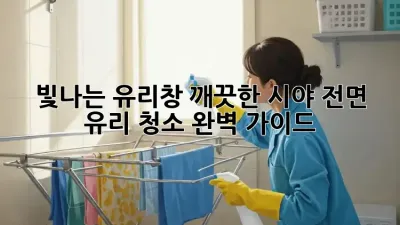빛나는 유리창, 깨끗한 시야: 전면 유리 청소 완벽 가이드